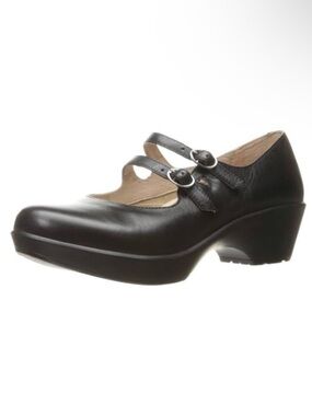 Dansko Josie Napa Black Leather Strappy Ballerina Mary Jane Clogs VGUC sz 40 / 9